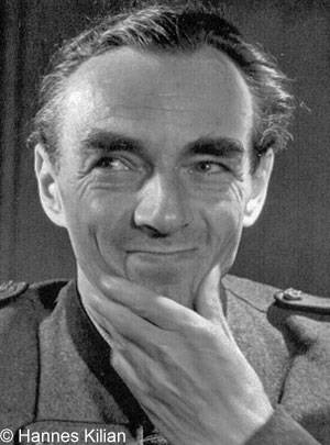 Erich Kästner, verschmitztes Lächeln, Copyright Hannes Kilian, Foto 1946
